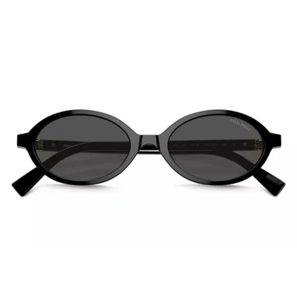 Miu Miu Black Oval Sunglasses SMU04Z